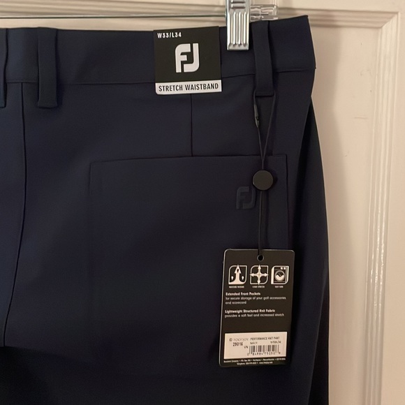 FootJoy Performance Knit Pants (NEW) - NAVY - 33”(W) x 34”(L) - - Picture 2 of 3